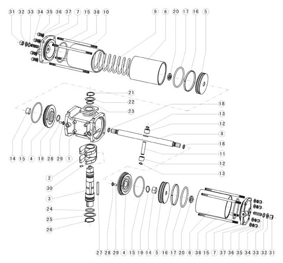 AW型氣動(dòng)執(zhí)行機(jī)構(gòu) AW型氣動(dòng)執(zhí)行機(jī)構(gòu)