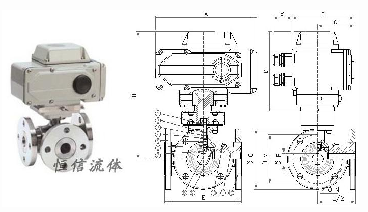 電動(dòng)三通球閥 電動(dòng)三通球閥